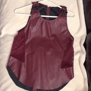 A leather English rose shirt